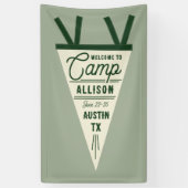 Banderoles Camp Bachelorette Green Pennant (Vertical)