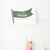 Banderoles Camp Bachelorette Mountain Drapeau vert Camping (Insitu)