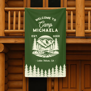 Banderoles Camp Bachelorette Rétro Bienvenue