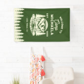 Banderoles Camp Bachelorette Rétro Bienvenue (En situation)