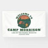 Banderoles Camp personnalisé Bachelorette Party Lake Trip (Horizontal)