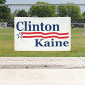 Banderoles Campagne de Clinton Kaine (En situation)