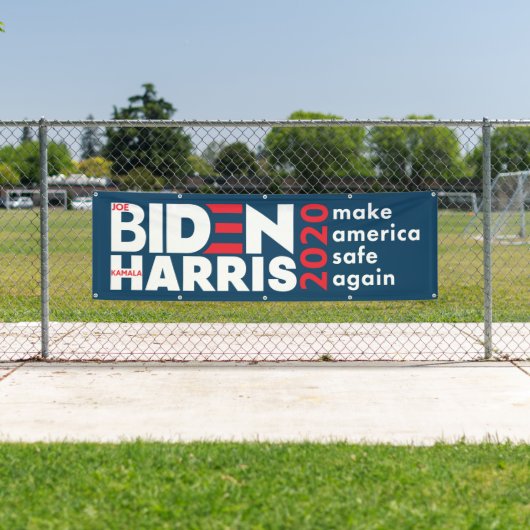 Banderoles Campagne électorale Biden Harris 2020 à l'intérieu (En situation)