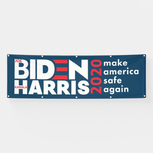 Banderoles Campagne électorale Biden Harris 2020 à l'intérieu (Horizontal)