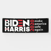 Banderoles Campagne électorale Biden Harris 2020 à l'intérieu (Horizontal)