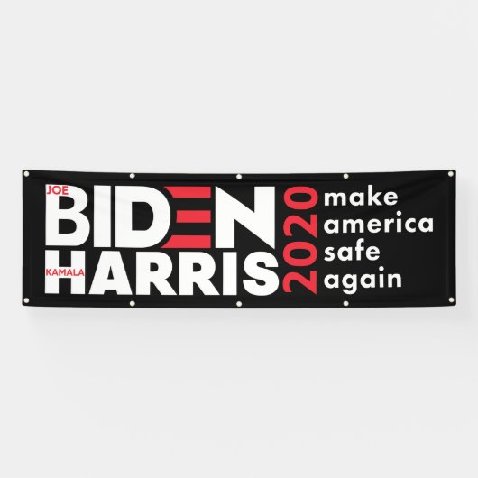 Banderoles Campagne électorale Biden Harris 2020 à l'intérieu (Horizontal)