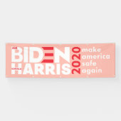 Banderoles Campagne électorale Biden Harris 2020 à l'intérieu (Horizontal)