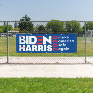 Banderoles Campagne électorale Biden Harris 2020 en plein air