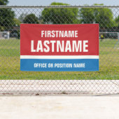 Banderoles Campagne électorale Bleu blanc rouge (En situation)