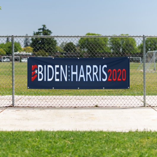 Banderoles Campagne électorale démocrate Biden Harris 2020 (En situation)