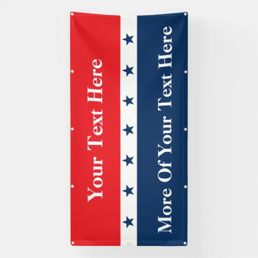 Banderoles Campagne politique personnalisée (Verticale)