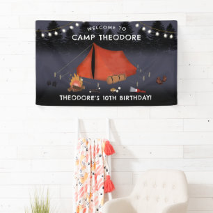 Banderoles Camping Outdoor Adventure Camping Fête d'anniversa