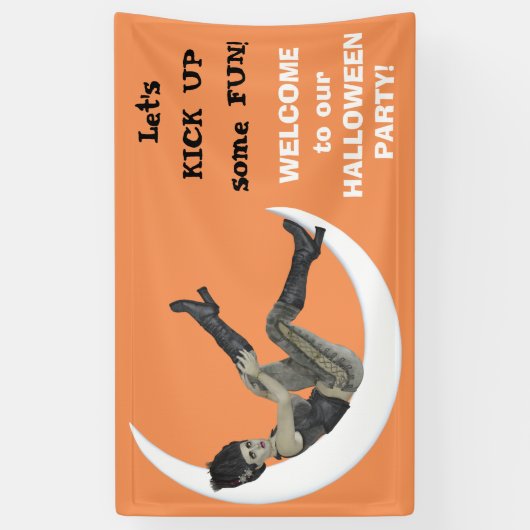 Banderoles Campy Frankenstein Mama Halloween (Vertical)