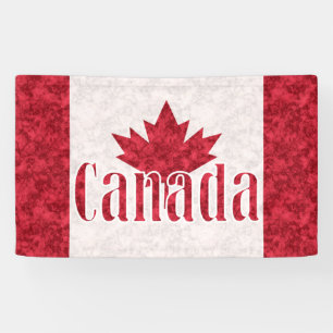 Banderoles Canada, douche drapeau