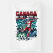 Banderoles Canada Mode de but squelette attaquant nations dyn (Vertical)