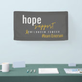 Banderoles cancer de l'enfance Custom #nom de l'équipe Banniè (Salon professionnel)