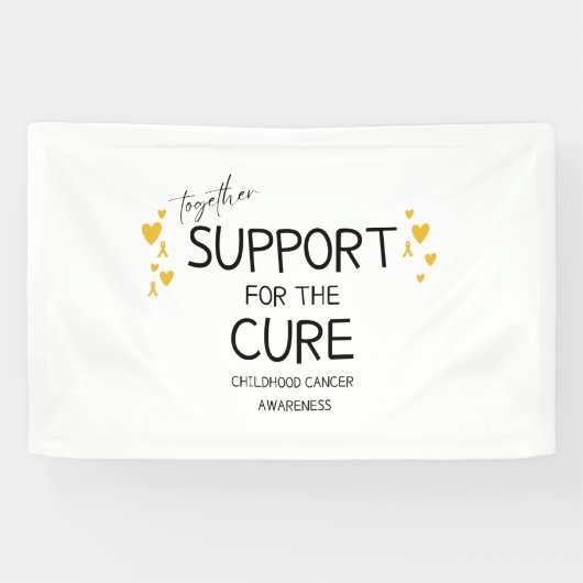 Banderoles cancer de l'enfance ensemble soutien Banner Sign (Horizontal)