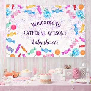 Banderoles Candy Land Sweets Lollipop Baby shower