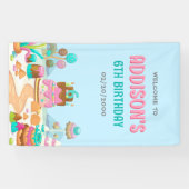 Banderoles Candy Sweet Girl's Candyland Anniversaire (Horizontal)