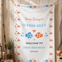 Canne à pêche vintage O-Fish-Ally One 1er annivers