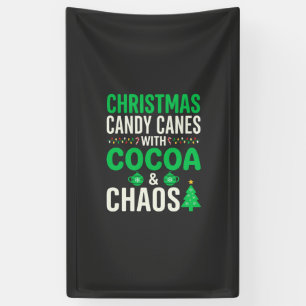 Banderoles Canne de Noël au Cacao Chaos Fêtes