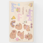 Banderoles Capy capy anniversaire (Vertical)