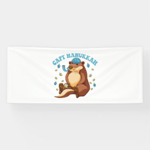 Banderoles Capy Hanukkah Funny Jewish Capybara Hanukkah Gift
