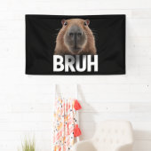 Banderoles Capybara Drôle Bruh  (En situation)