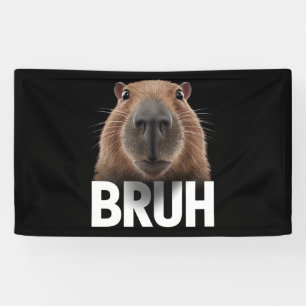 Banderoles Capybara Drôle Bruh 