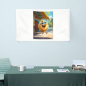 Banderoles Caractère de tournesol gai (Salon professionnel)