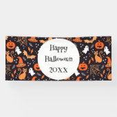 Banderoles Caractères d'halloween illustrés mignons sur bg no (Horizontal)