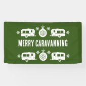 Banderoles Caravan Joyeux Camping de Noël (Horizontal)