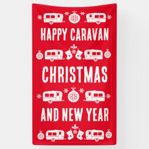 Banderoles Caravan Joyeux Noël Camping  