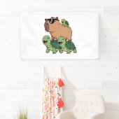 Banderoles Caravane de tortue Capybara, Funny Capybara (En situation)