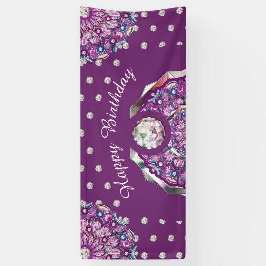 Banderoles Cardinal Red Rosace (Vertical)