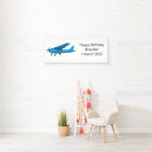 Banderoles Caricature d'avion à voilure fixe (En situation)