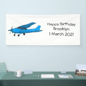 Banderoles Caricature d'avion à voilure fixe (Salon professionnel)