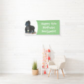 Banderoles Caricature de gros gorilles joyeux (En situation)