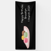 Banderoles Caricature de Macaron (Vertical)