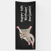 Banderoles Caricature de planeur de sucre joyeux (Vertical)