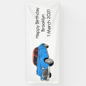 Banderoles Caricature de voiture classique 1948 (Vertical)