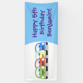 Banderoles Caricature de voitures Cute kawaii (Vertical)