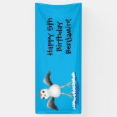 Banderoles Caricature en bécasseau mignon (Vertical)