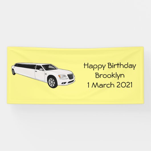 Banderoles Caricature limousine (Horizontal)