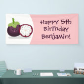 Banderoles Caricature mignonne mauve mangouste (Salon professionnel)