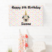 Banderoles Carlin Unicorn Petite fille fête d'anniversaire (En situation)