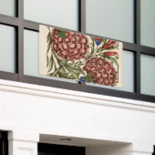 Banderoles Carnation Carrelage Fleur Antique Art Rustique (Bâtiment extérieur)