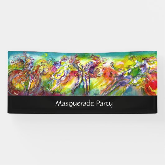 Banderoles CARNAVAL ITALIEN / Mascarade vénitienne, Musique d (Horizontal)