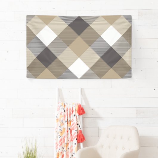 Banderoles Carré géométrique Résumé 2 (En situation)