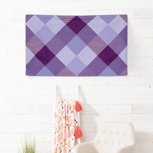 Banderoles Carré géométrique Résumé 4 (En situation)